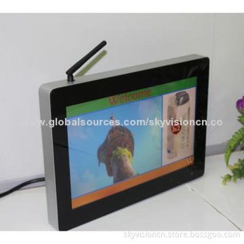 Wi-Fi digital photo frame with RJ45, high resolution, wall mountableNew